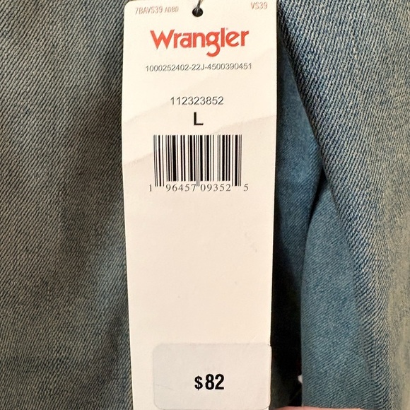 Wrangler Unisex Light Blue Denim Jacket - Picture 6 of 9